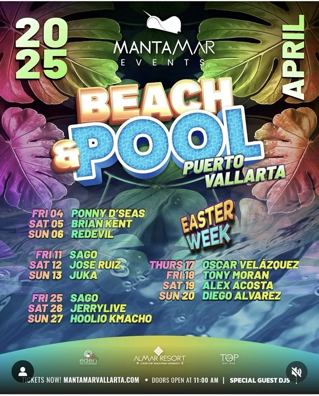 DJ Pool Parties Mantamar Beach Club