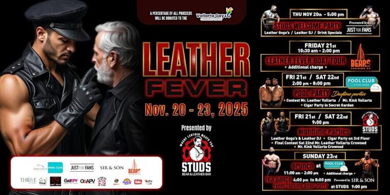 Puerto Vallarta Thanksgiving 2025, Leather Fever at Studs Bar