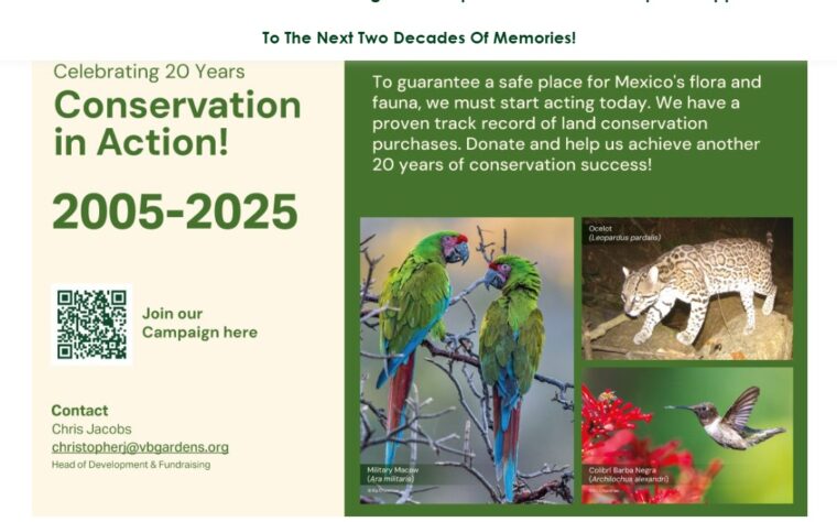 Vallarta Botanical Garden Celebrating 20th Anniversary