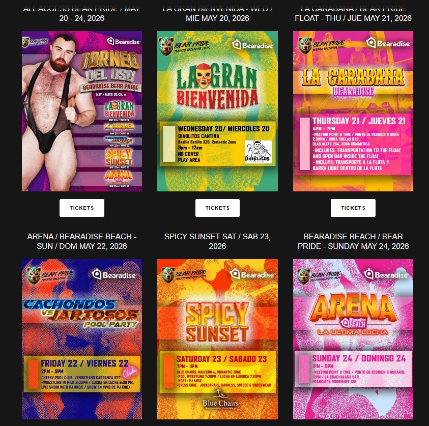 Vallarta Pride 2026 Bearadise